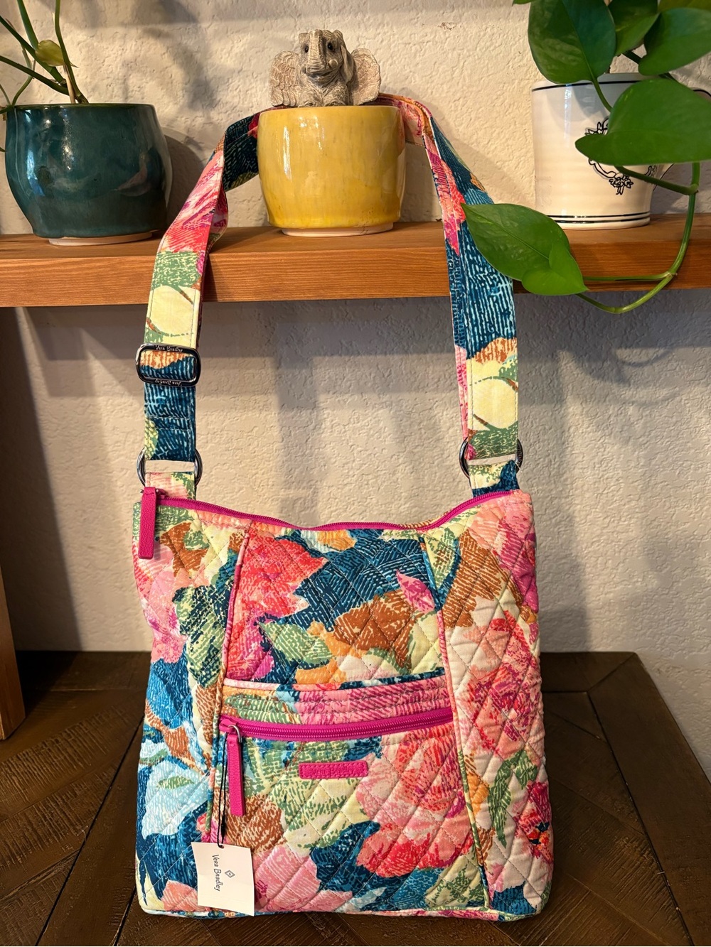 Vera Bradley Superbloom Hipster Crossbody Bag Floral NWT